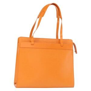 LOUIS VUITTON Epi Croisette PM Tote Bag Orange Mandarin M5249H LV Auth 159166